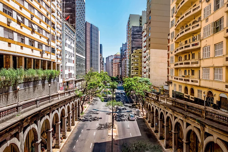 Porto Alegre: com uma dívida na casa dos R$ 76 bilhões, o Rio Grande do Sul tem problemas fiscais históricos (Diego Grand/Alamy/Fotoarena/Exame)