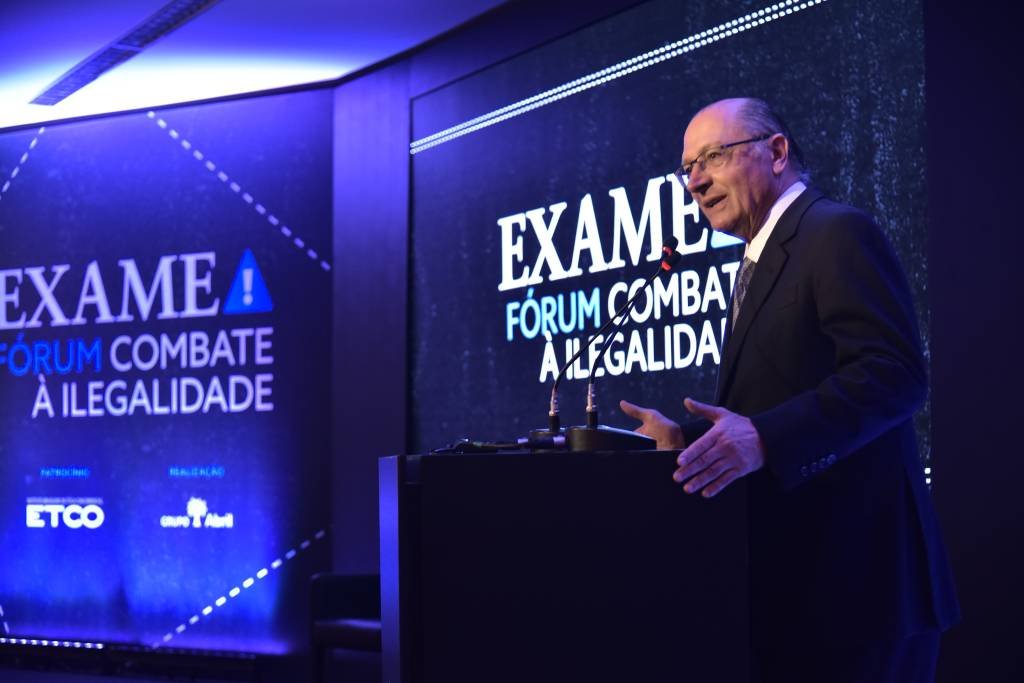 Geraldo Alckmin: simplificar impostos e policiar as fronteiras para reduzir o contrabando (Flávio Santana/biofoto/Exame)