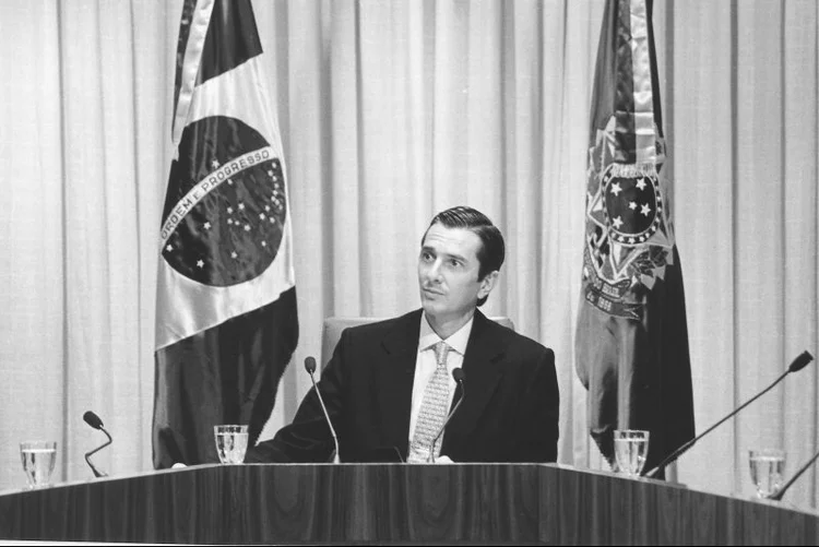 Fernando Collor de Mello quando era presidente da República (Sergio Lima/Agência Brasil)