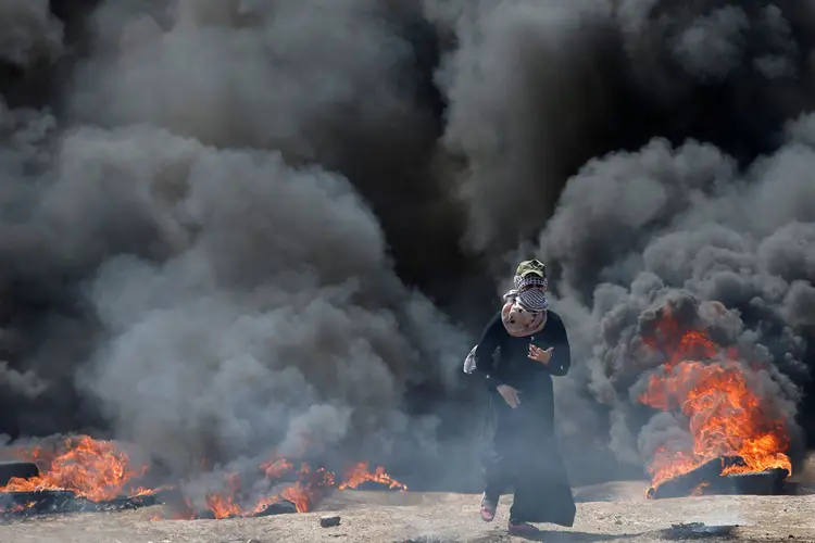 Gaza: Saad Hariri classificou a medida dos EUA de provocadora porque agrava o conflito (Ibraheem Abu Mustafa/Reuters)