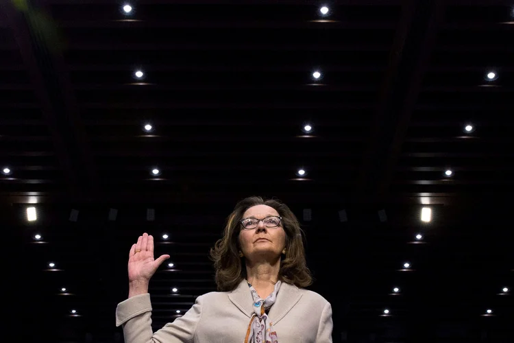 Gina Haspel: ela supervisionou uma base secreta na Tailândia em 2002, onde suspeitos foram interrogados e torturados (/Aaron P. Bernstein/Reuters)