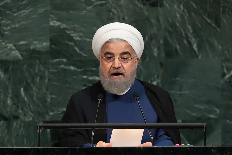 Hassan Rouhani: "Os EUA não podem derrotar nossa nação e nossos inimigos não são capazes de nos colocar de joelhos" (Drew Angerer/Getty Images)