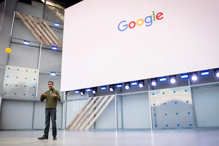 Google I/O: empresa apresentou novidades em seu evento anual para desenvolvedores (David Paul Morris/Bloomberg)