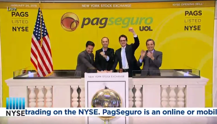 IPO da PAGSEGURO: companhia voltou a apresentar forte crescimento, mas analistas cobram inovações  / Reprodução/NYSE (NYSE/Reprodução)