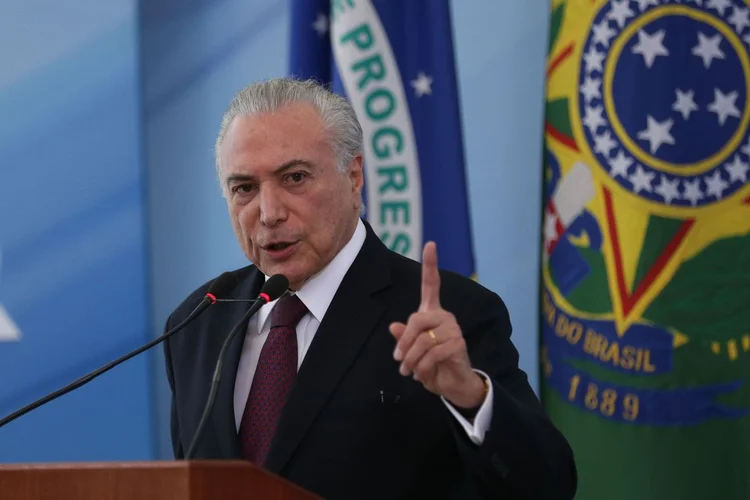 Michel Temer: presidente reunirá ministros, parlamentares e presidentes de estatais para apresentar as ações de seu governo, desde maio de 2016 até agora (José Cruz/Agência Brasil)