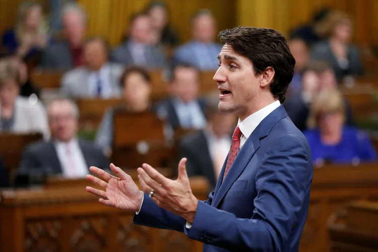 Trudeau: as medidas foram anunciadas nesta quinta-feira pelo primeiro-ministro canadense (Chris Wattie/Reuters)