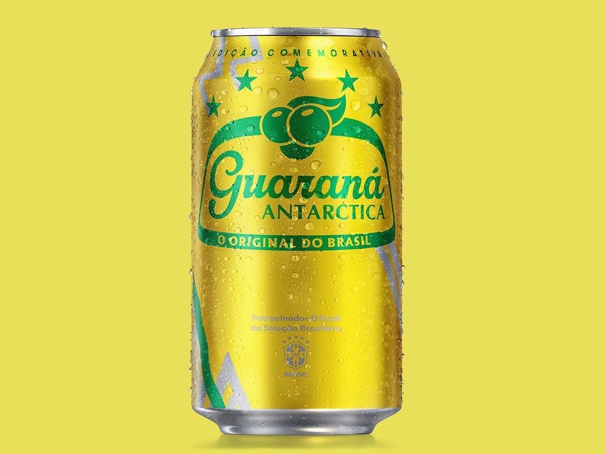 Guaraná Antarctica lança latinhas especiais da Copa do Mundo