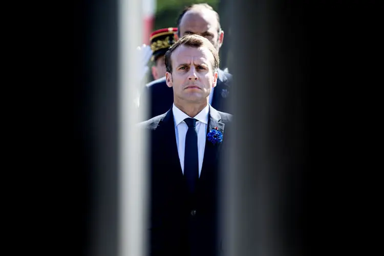 Macron: o chefe da diplomacia francesa insistiu que "o acordo não está morto" (Etienne Laurent/Reuters)