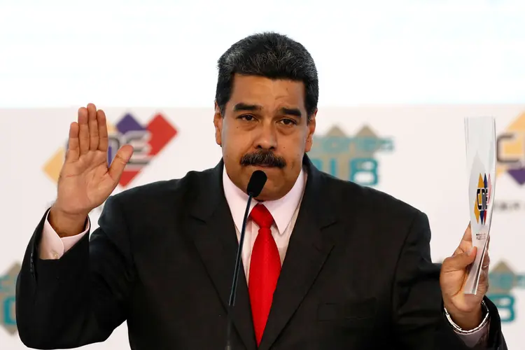 Maduro: o presidente venezuelano foi reeleito com 6,1 milhões de votos (Marco Bello/Reuters)