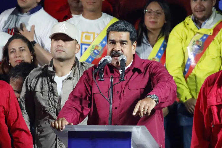 Maduro: o presidente venezuelano foi reeleito no domingo (20) com 67,7% dos votos e um grande número de abstenções (Carlos Garcia Rawlins/Reuters)