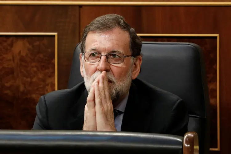 Rajoy: a principal força de oposição propõe seu líder, Pedro Sánchez, para substituir Rajoy (Paul Hanna/Reuters)