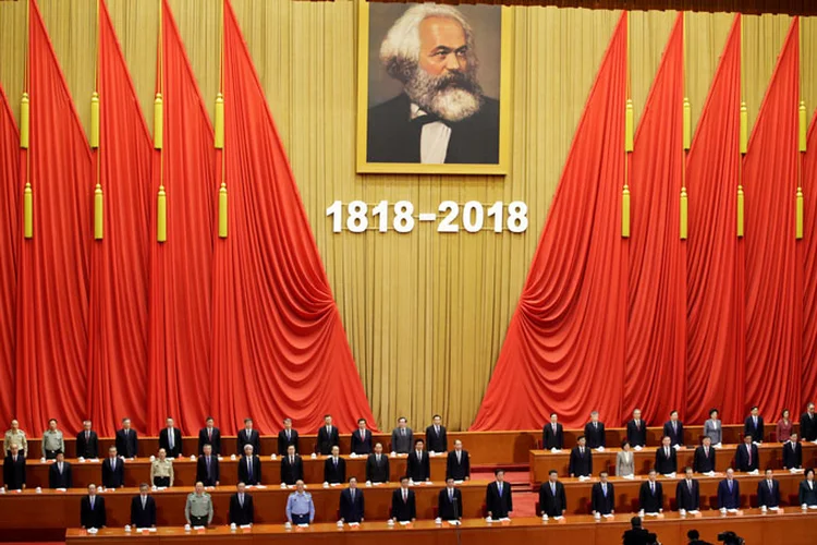 Karl Marx: Xi promoveu em seus cinco primeiros anos de governo o estudo teórico do marxismo entre os líderes comunistas (Jason Lee/Reuters)