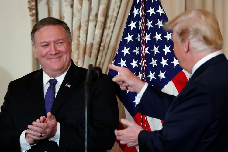 Mike Pompeo: "É incrivelmente valioso para os cidadãos dos EUA que o presidente Putin e o presidente Trump continuem dialogando para resolver os difíceis assuntos entre nossos países" (Jonathan Ernst/Reuters)