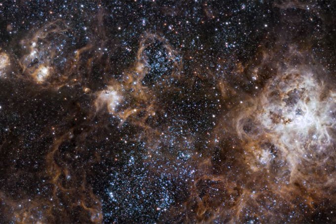 Imagem detalhada mostra Nebulosa de Tarântula