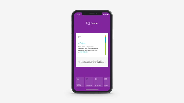 Nubank: app será renovado (Nubank/Divulgação)