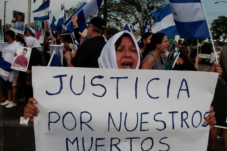 Nicarágua: mais de 212 pessoas morreram desde que começaram os protestos no país, em 18 de abril (Oswaldo Rivas/Reuters)