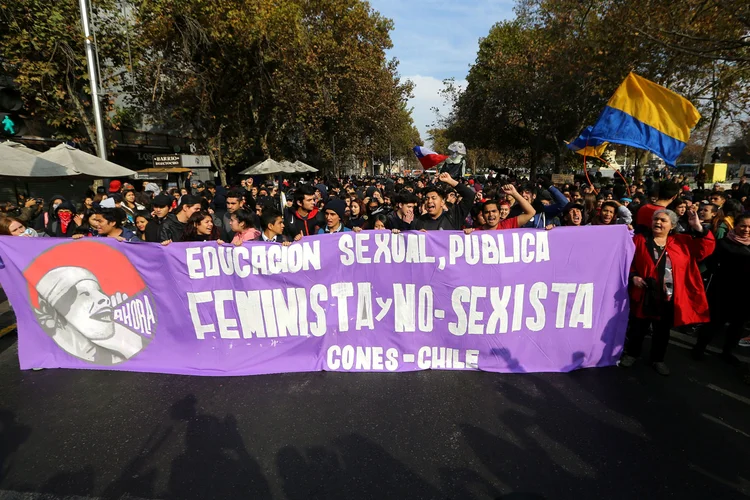 Chile: estudantes estão ocupando universidades em Santiago desde 27 de abril (Ivan Alvarado/Reuters)