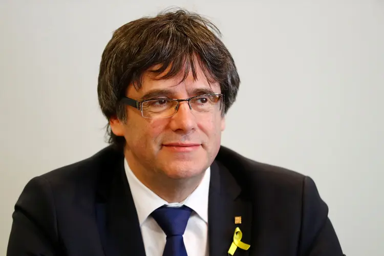 Puigdemont: o líder catalão foi liberado em abril após fiança de 75 mil euros (Hannibal Hanschke/Reuters)