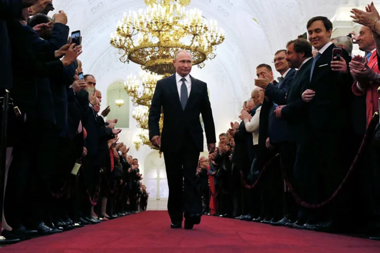 Putin: o presidente teve neste ano o melhor resultado desde que chegou ao poder no ano 2000 (Sputnik/Presidência russa/Reuters)