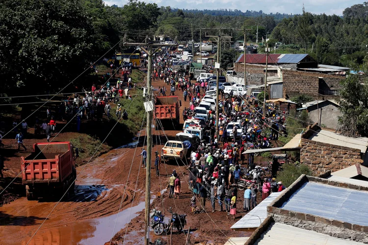 Quênia: 160 pessoas já morreram desde o início da temporada de chuvas em março (Thomas Mukoya/Reuters)