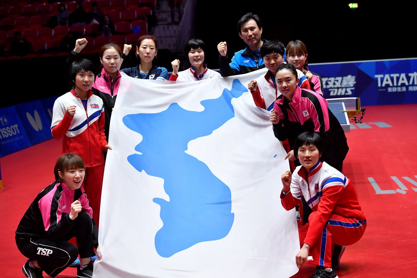 Equipe das Coreias perde para o Japão no Mundial de Tênis de Mesa