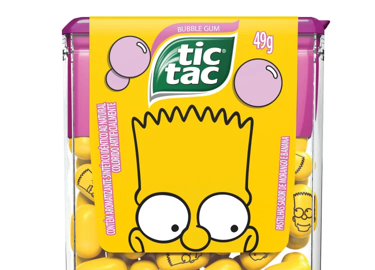 Tic Tac: edição especial traz animação Os Simpsons (Tic Tac/Divulgação)