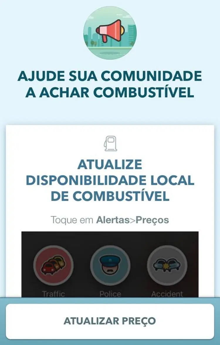 Waze: aplicativo que recomenda rotas mais rápidas lançou hoje um recurso tendo em vista a greve dos caminhoneiros (Waze/Divulgação)