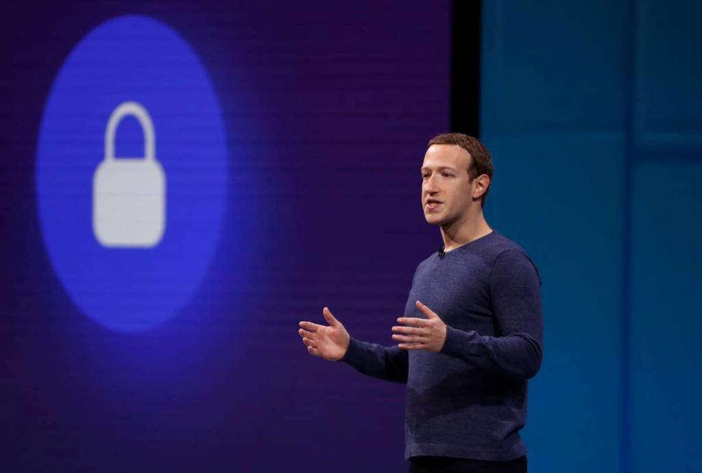 Zuckerberg em conferência do Facebook: otimismo e nada de desculpas