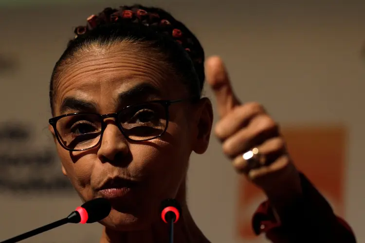 Marina Silva: "Foram eles que levaram o Brasil para o fundo do poço" (Ricardo Moraes/Reuters)