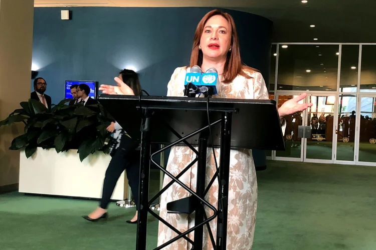 María Fernanda Espinosa: ela é a quarta mulher escolhida presidente da Assembleia Geral da ONU e a primeira latino-americana (Rodrigo Campos/Reuters)