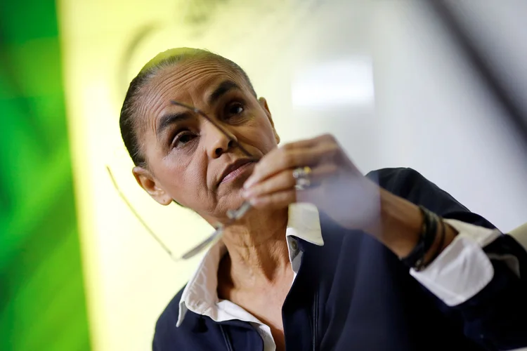 Marina Silva: "Tenho a felicidade de ter o voto de evangélico, voto de católico, voto de espírita, voto de quem crê e voto de quem não crê" (Adriano Machado/Reuters)