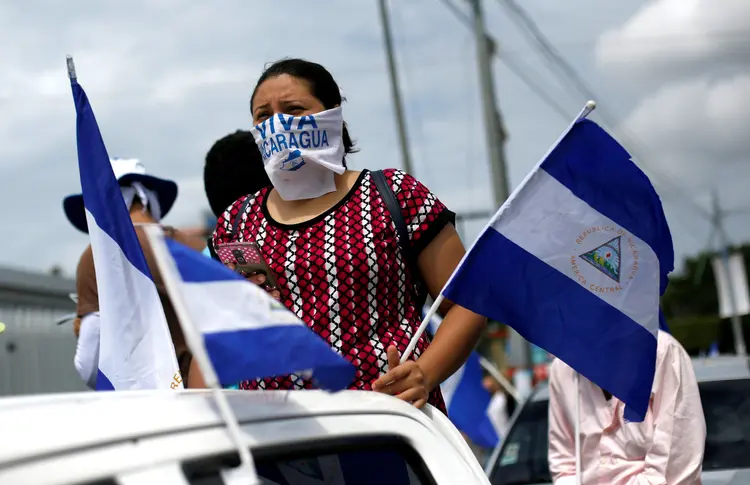 Nicarágua: desde abril, o país é palco de protestos contra o governo do presidente Daniel Ortega, cuja repressão causou 351 mortos (Jorge Cabrera/Reuters)