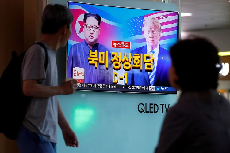 Cúpula: objetivo, ressaltou o secretário-geral da ONU, deve continuar sendo "a paz e uma desnuclearização verificável" (Kim Hong-Ji/Reuters)