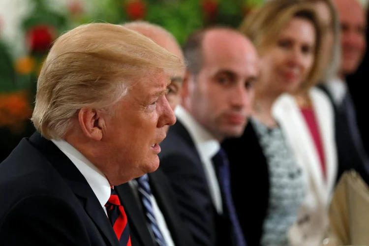 Donald Trump: é a oportunidade também para predidente mostrar que é um estadista, após brigar até com os aliados desde que tomou posse (Jonathan Ernst/Reuters)