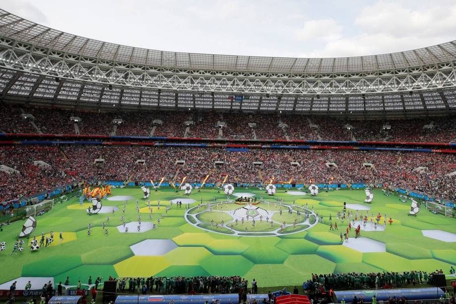 Os melhores momentos da cerimônia de abertura da Copa do Mundo 2018