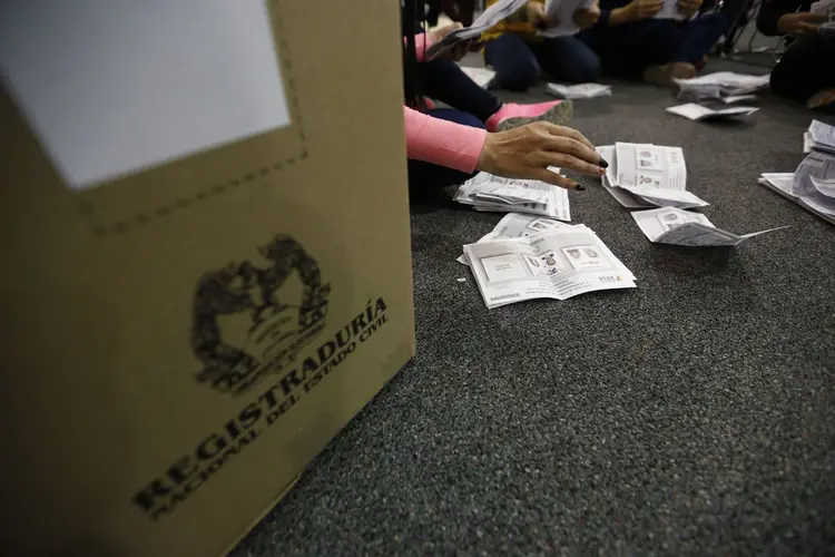 Eleições na Colômbia: "quadrilha" foi financiada com dinheiro público e privado (Luisa Gonzalez/Reuters)
