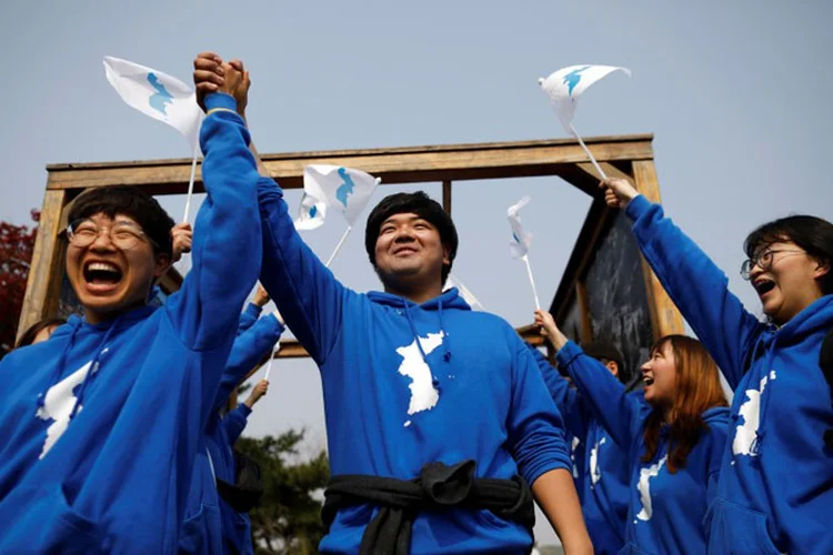 Os dois países participaram juntos neste ano dos Jogos Olímpicos de Inverno (Kim Hong-ji/Reuters)