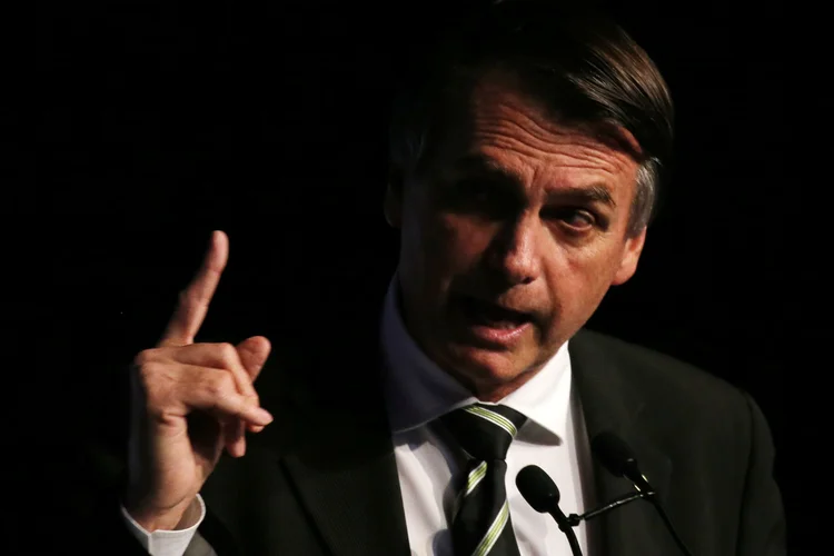 Bolsonaro, do PSL, pré-candidato à eleição presidencial no Brasil, participa de debate durante o Unica Fórum, em São Paulo. 18 de junho de 2018 Foro: REUTERS/Paulo Whitaker (Paulo Whitaker/Reuters)