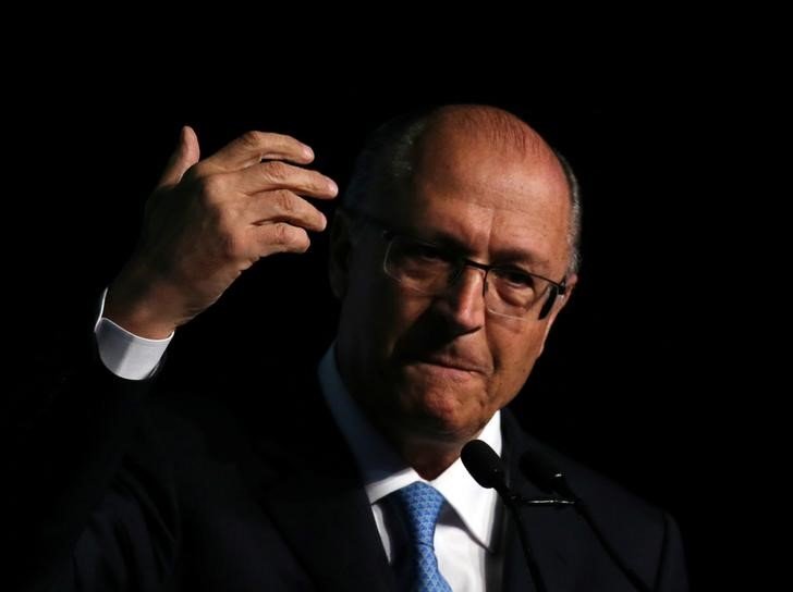 Geraldo Alckmin: pré-candidato do PSDB fez questão de ressaltar que o fato de o PRB ter sido o primeiro dos partidos do blocão a defender o apoio ao seu nome (Paulo Whitaker/Reuters)