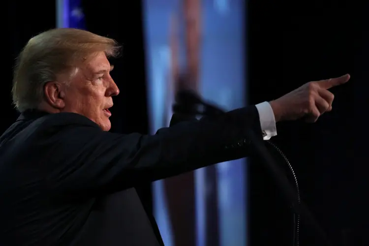 Donald Trump: líder norte-americano transformou uma posição dura sobre imigração em peça central de sua Presidência (Jonathan Ernst/Reuters)