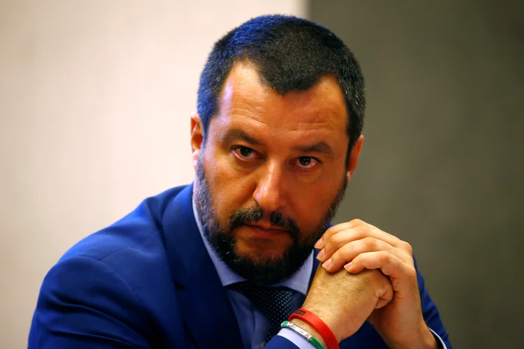 Líder da extrema-direita na Itália Matteo Salvini: polêmica com livro (Stefano Rellandini/Reuters)