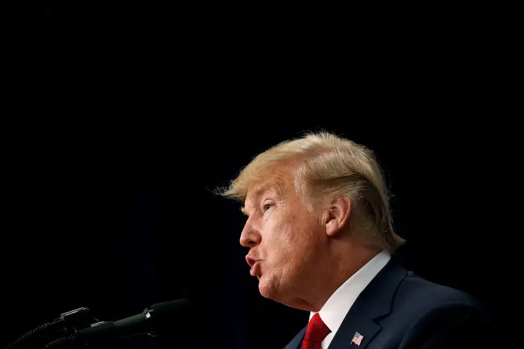 Donald Trump: "A oposição não fala sobre a destruição dos imigrantes que não deveriam estar aqui" (Leah Millis/Reuters)