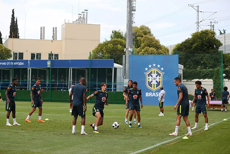 Seleção treina após vitória contra Costa Rica (Hannah Mckay/Reuters)