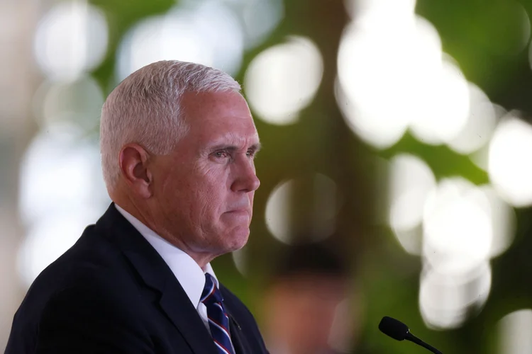 Mike Pence: "Como o presidente Trump deixou claro, os Estados Unidos não serão meros observadores da situação" (Adriano Machado/Reuters)