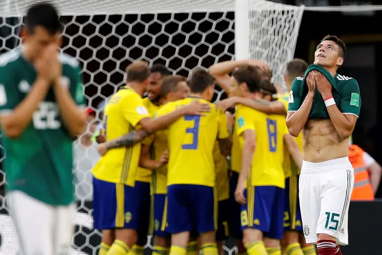 Suécia venceu com tranquilidade o México nesta quarta-feira por 3 a 0 (Darren Staples/Reuters)
