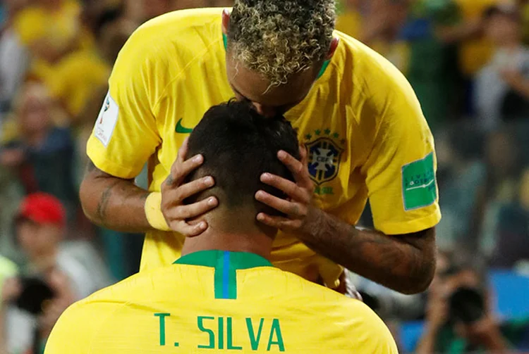 Thiago Silva autor do segundo gol (Grigory Dukor/Reuters)