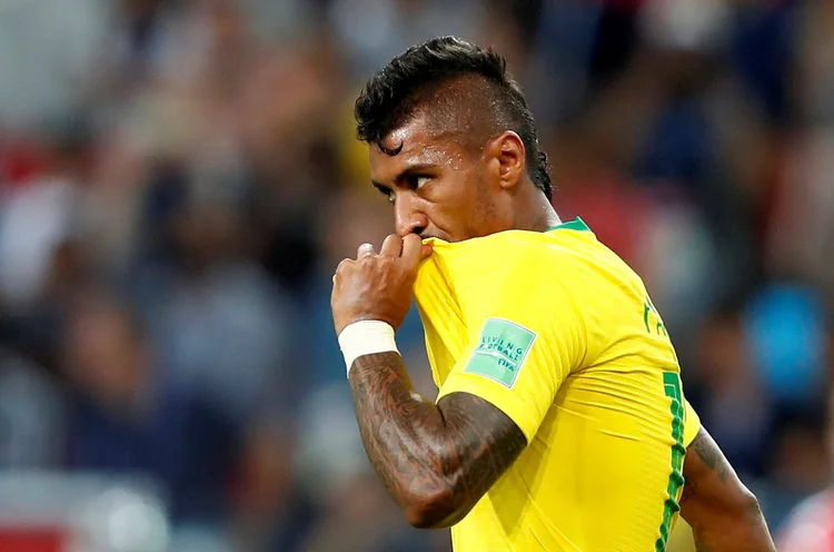 Paulinho: "Minha preocupação toda é me entregar para o elenco, para a seleção" (Axel Schmidt/Reuters)