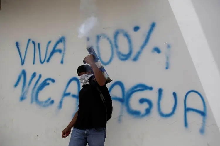 Nicarágua: secretário da ONU, António Guterres, advertiu que a população do país está "sofrendo enormemente" (Jorge Cabrera/Reuters)