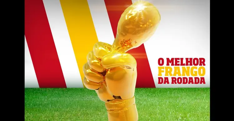 KFC: piada com frango do goleiro da Espanha na estreia contra Portugal, na Copa (Divulgação)