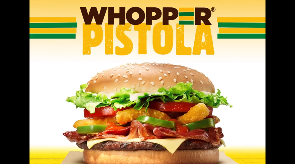 BK entra na onda do mascote da Seleção e lança o Whopper Pistola